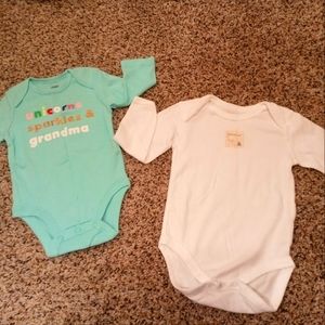 Long sleeve onesies for infants..